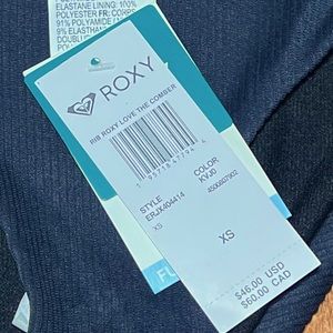 Roxy ribbed bikini bottoms. New with tags. Size XS